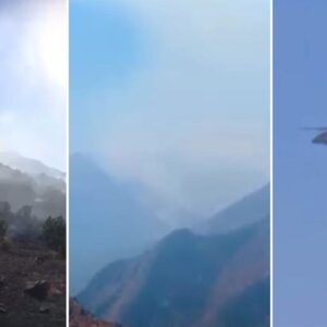 hakkaride orman yangini yuksekovada alevlerle mucadele suruyor LSBUBPus