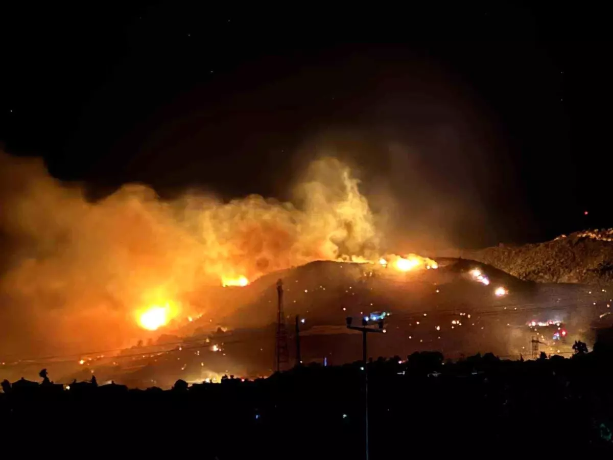 alanyada orman yangini ekipler mudahale ediyor KVNfWZBQ