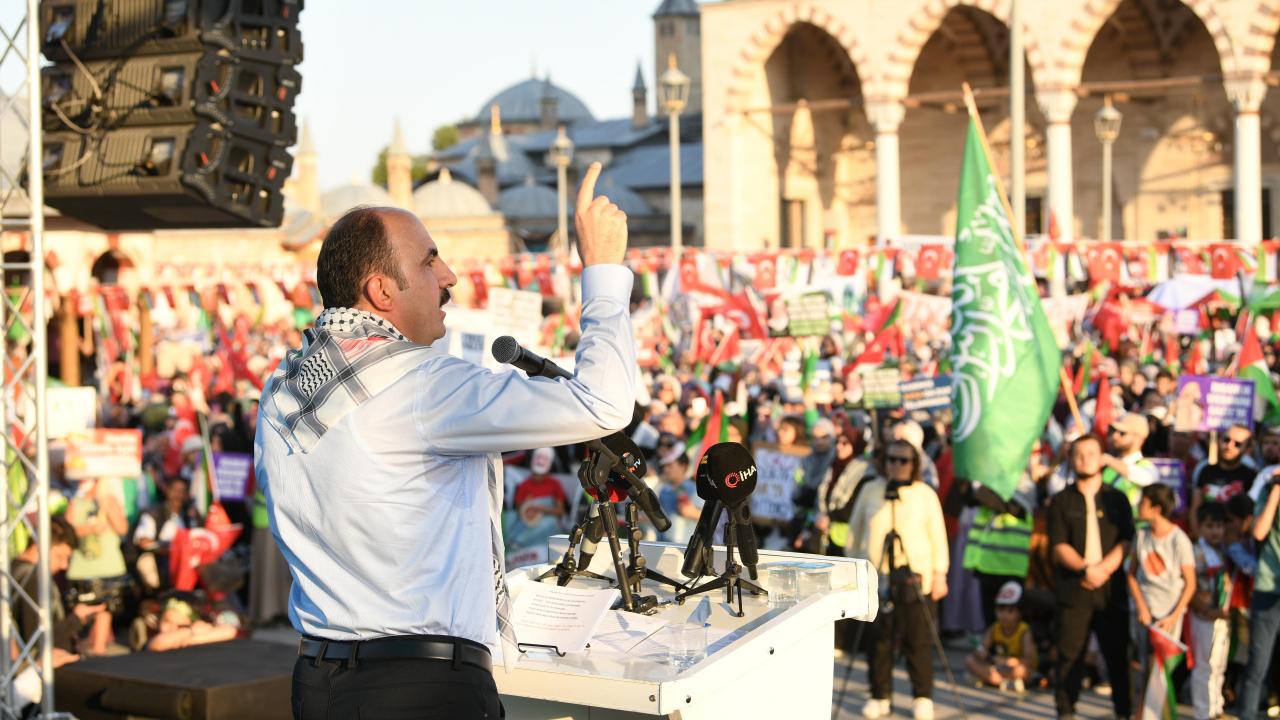 baskan altay gazzedeki soykirimin yil donumunde tum konyalilari yuruyuse davet etti wMmZvIrq